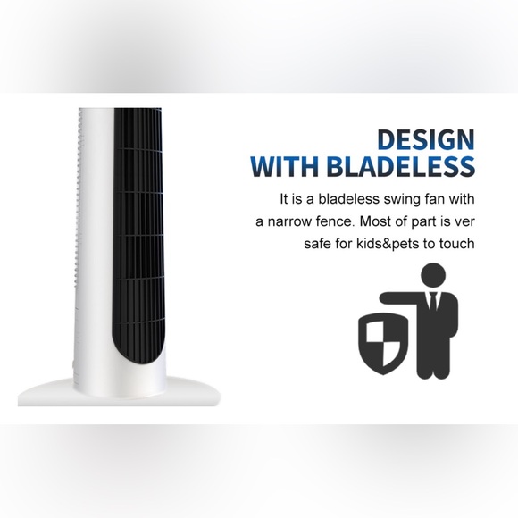 VEOHAUT Tower Fan - Oscillating Fan with Remote - Picture 7 of 12